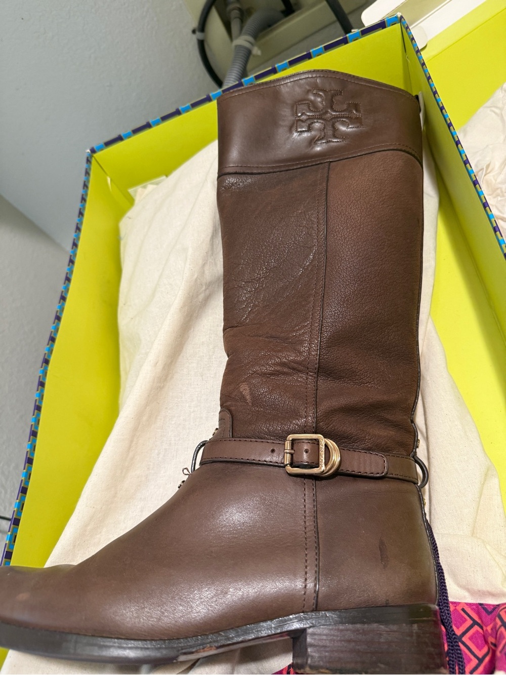 Tory Burch Brown Chocolate Riding Boots